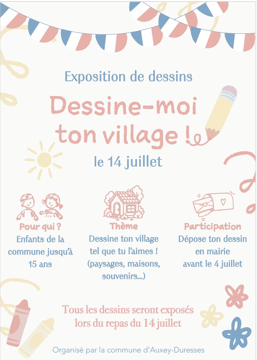 Dessine moi ton village, l'expo!